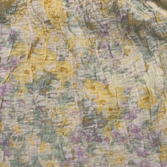 H&M SMOCKED OFF-THE-SHOULDER TOP Size S - Picture 3 of 5